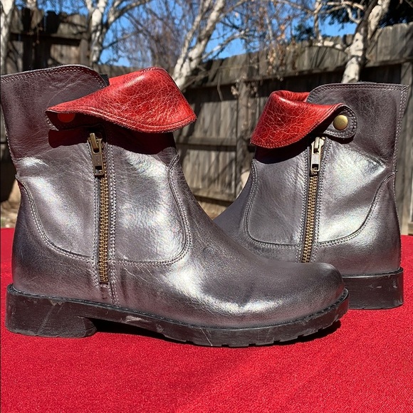 Jafa 2122 Graphite Contrast Ankle Boots Size 37 - Picture 8 of 10